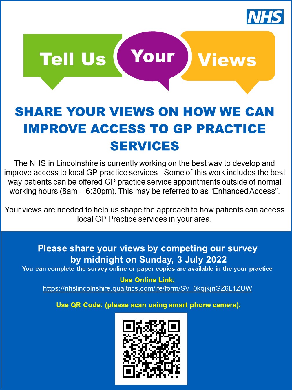 Share your views survey